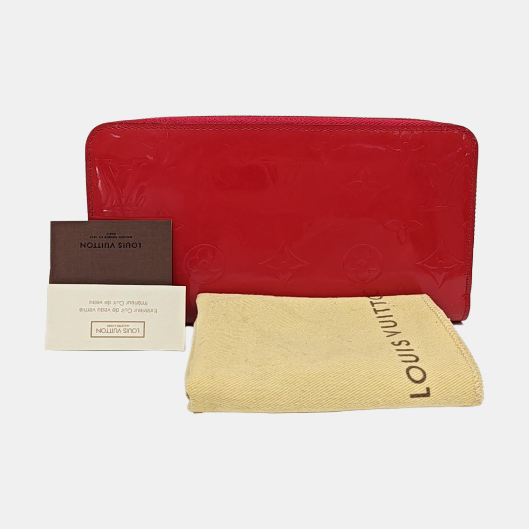 ZIPPY Patent Leather Red Wallet