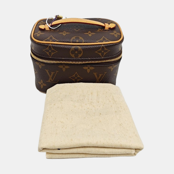 NICE Super Mini Monogram Coated Canvas Brown