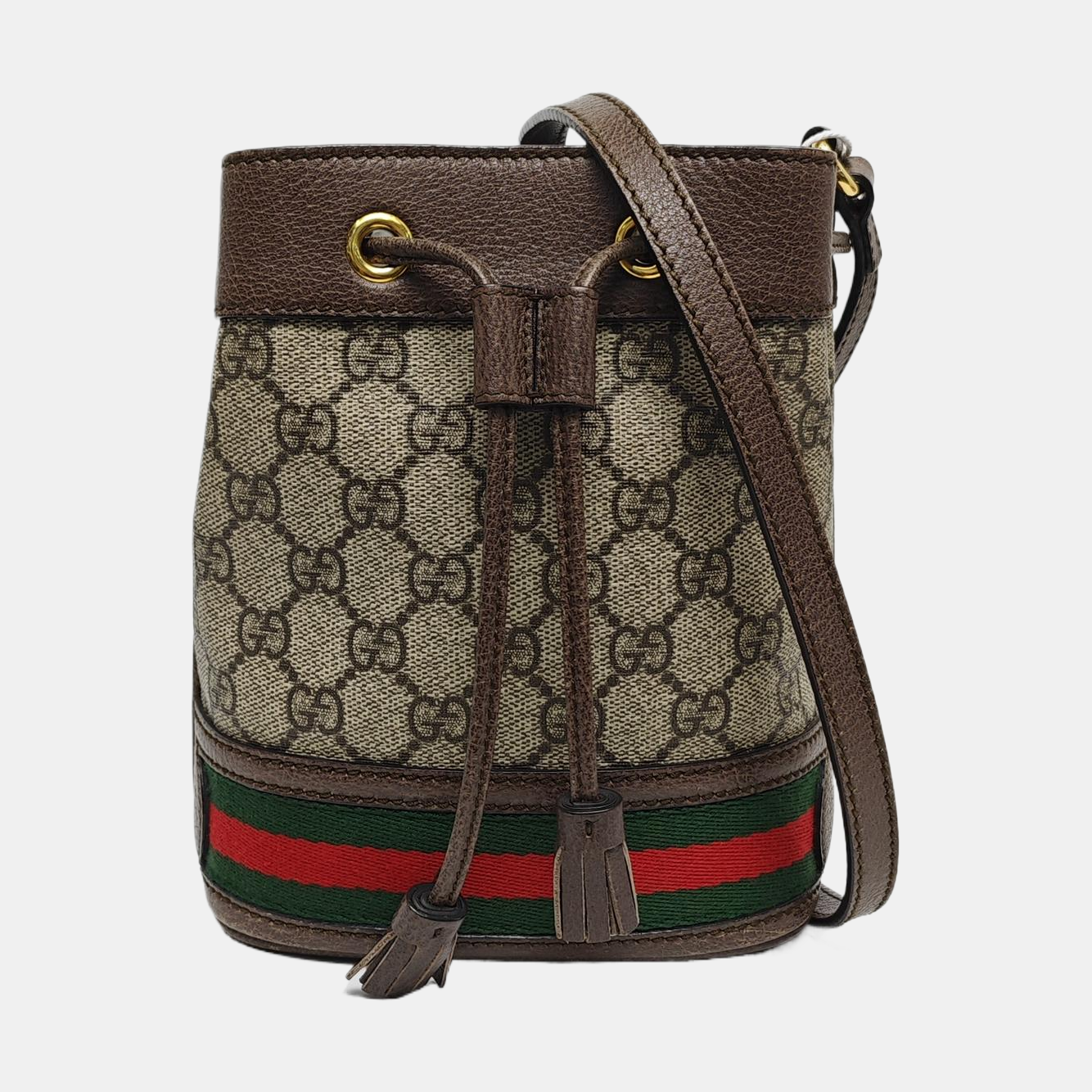 Ophidia Mini Monogram Coated Canvas Beige