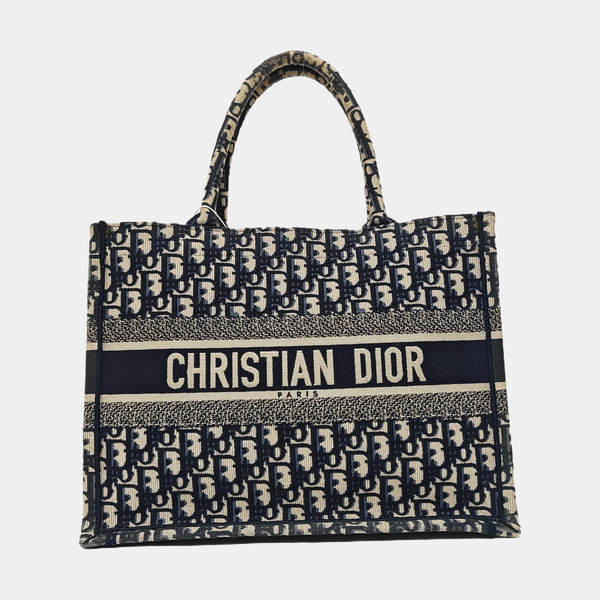 Book Tote Medium Canvas Blue