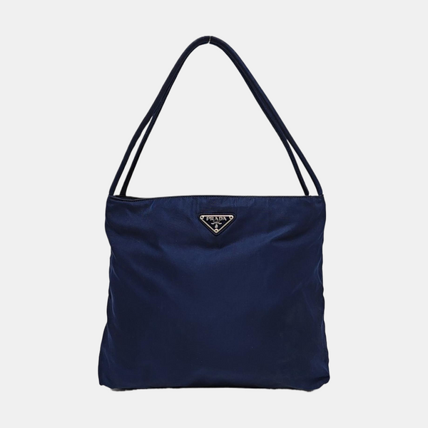 Nylon Tote Bag Blue