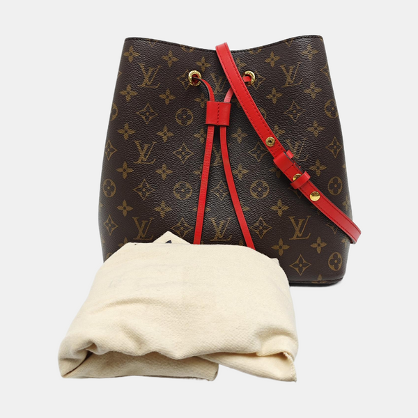 NÉONOÉ MM Monogram Coated Canvas Brown