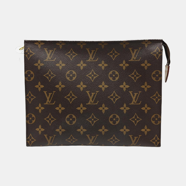 TOILET POCKET 26 Monogram Coated Canvas Brown
