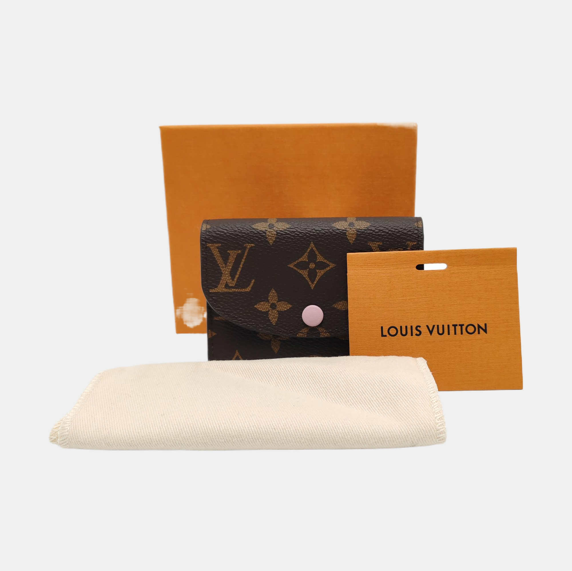 ROSALIE Monogram Coated Canvas Brown Wallet