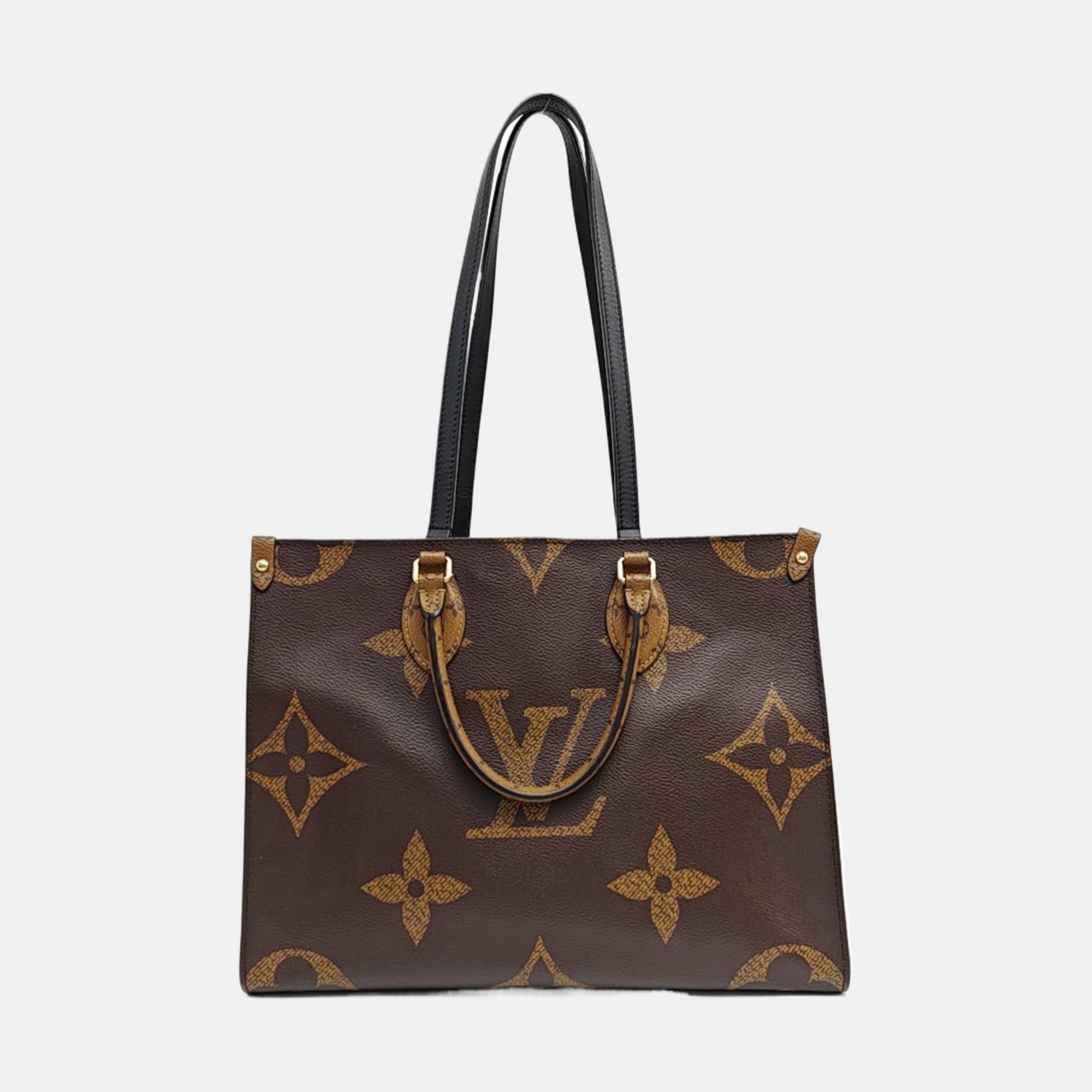 Onthego MM Lona revestida Monogram Marrón