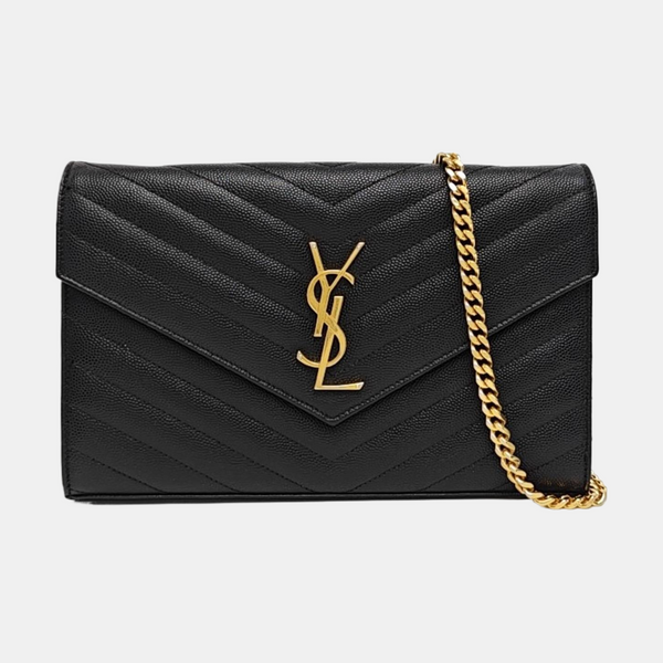 MONOGRAM Medium Quilted Calfskin Black