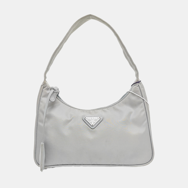 Authenticated pre-owned  Re-Edition2000 Mini Nylon Gray - Top Handle Bag at Looply