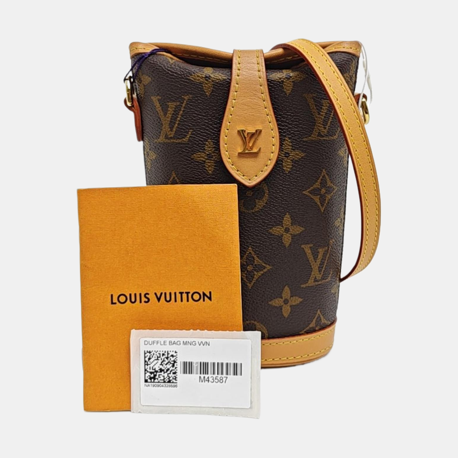 FOLD ME Monogram Coated Canvas Brown