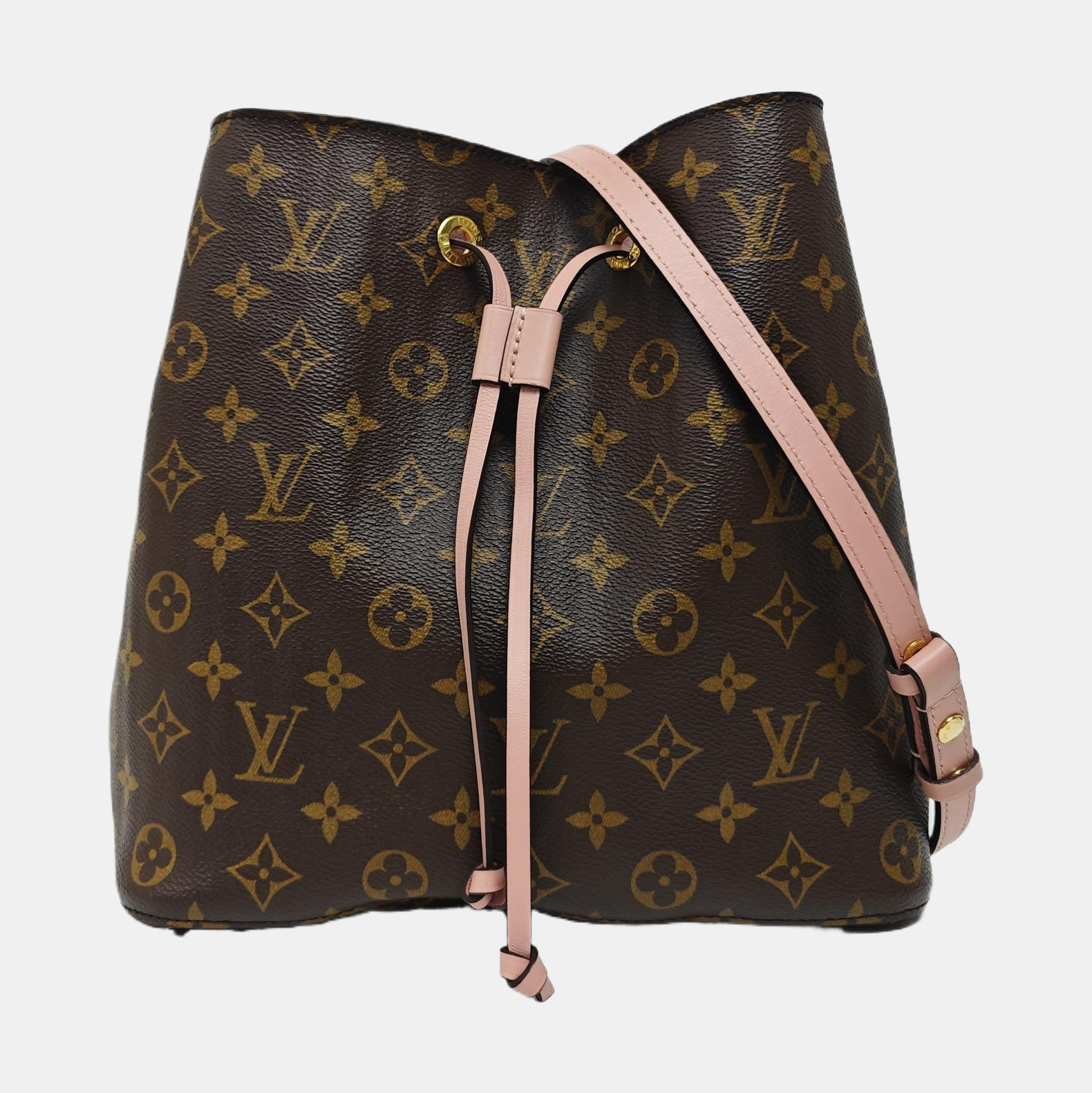 NÉONOÉ MM Monogram Coated Canvas Brown