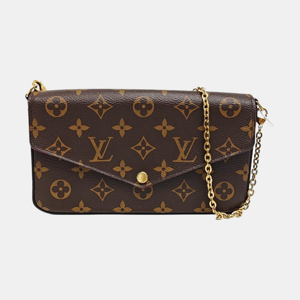 FÉLICIE Monogram Coated Canvas Brown