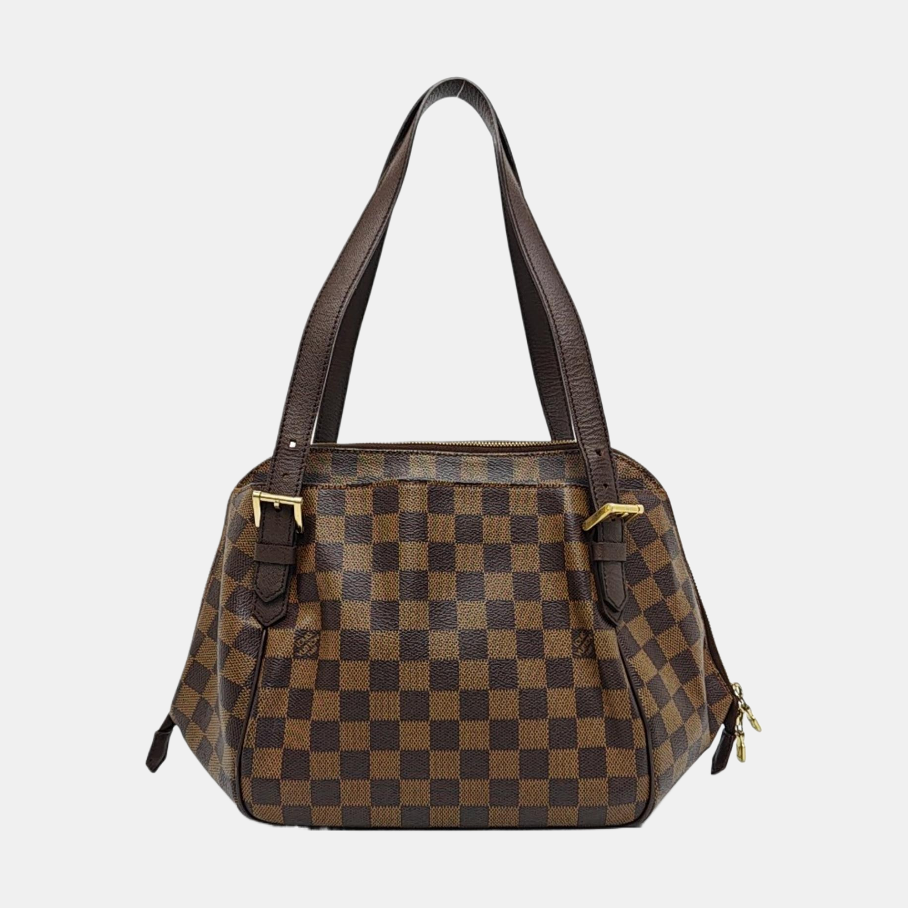 RIVINGTON Damier Ebene Coated Canvas Brown