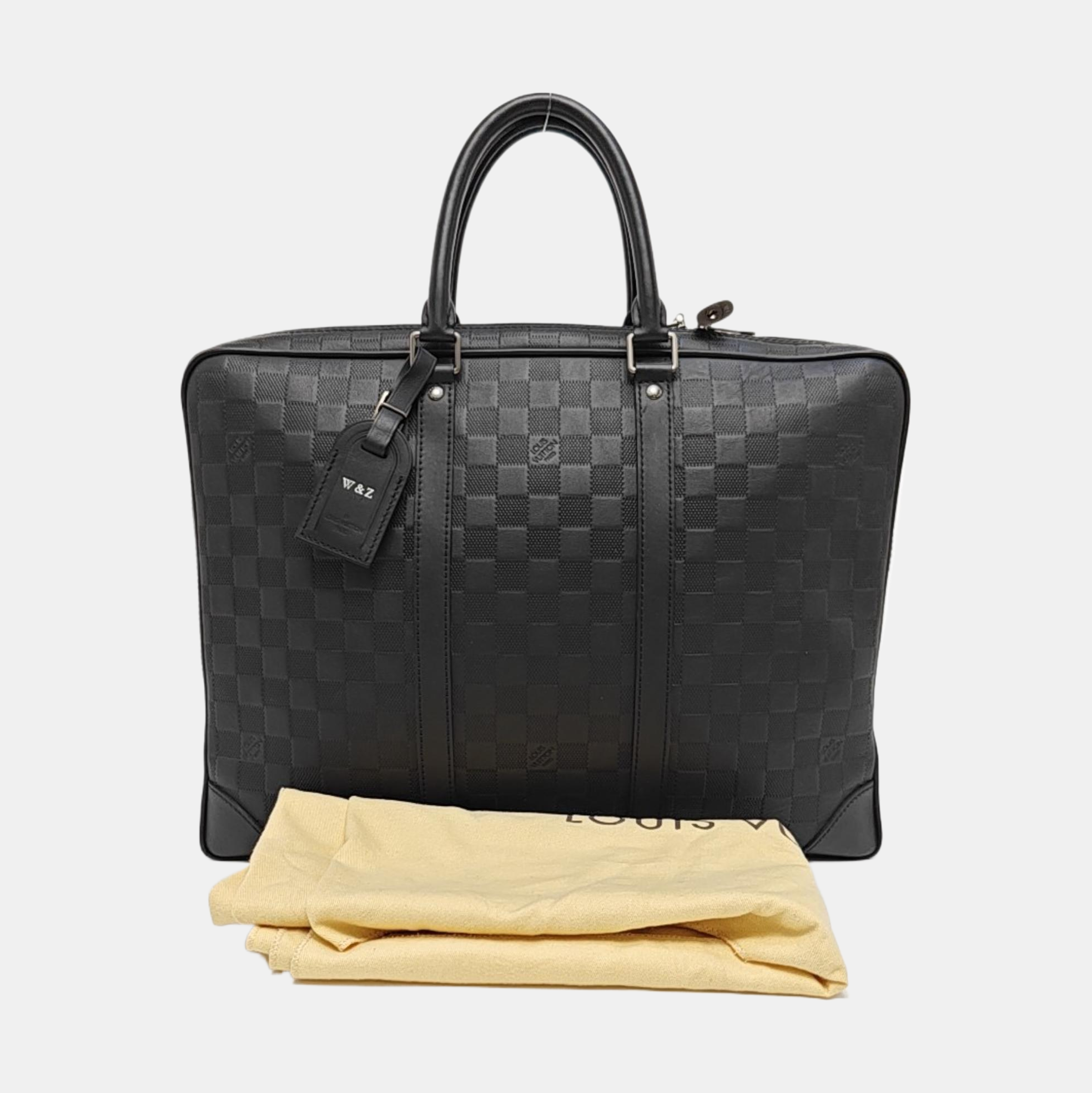 PORTE-DOCUMENTS Damier Graphite Calfskin Black