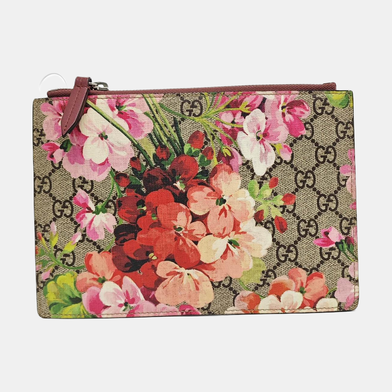 GG Blooms Monogram Coated Canvas Beige