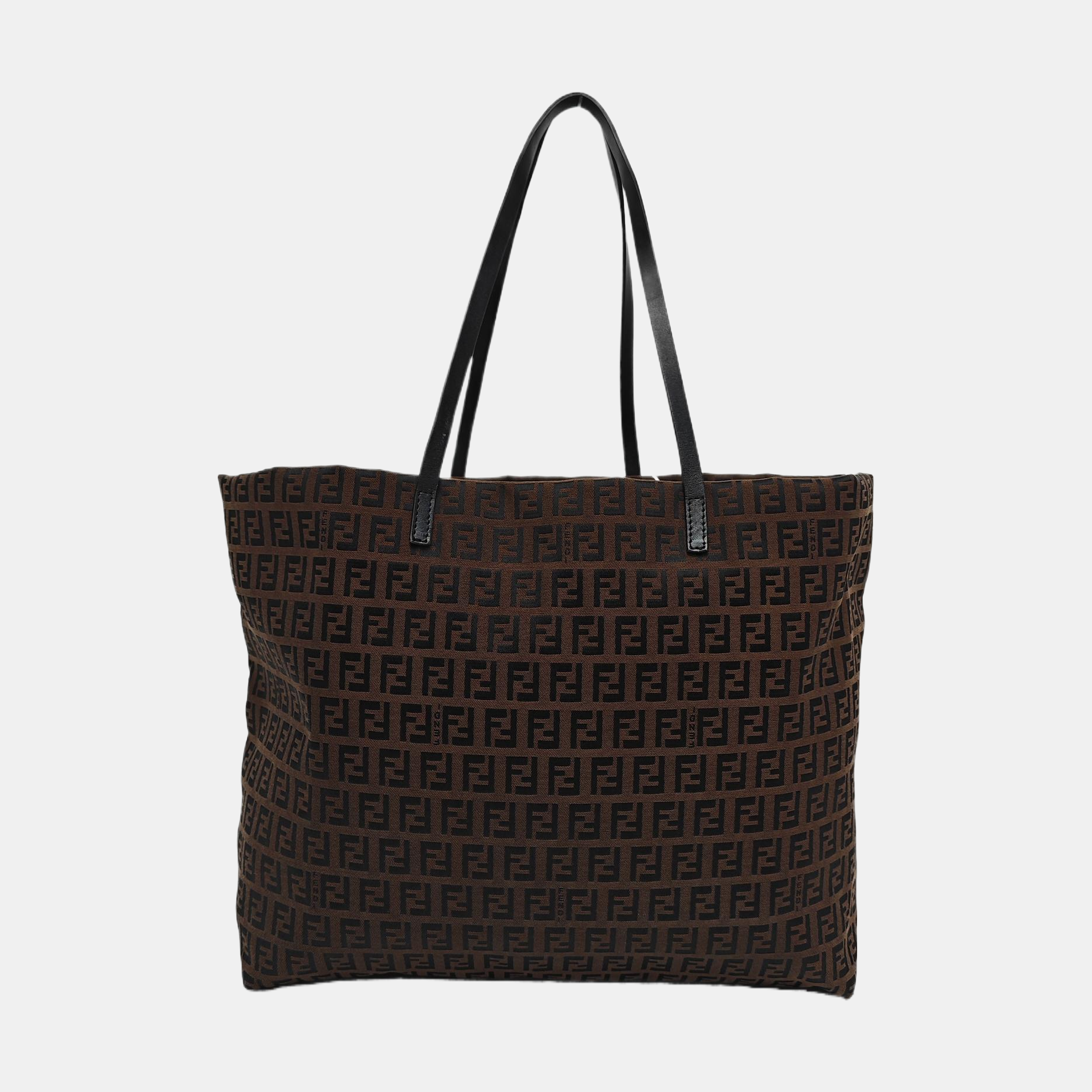 Canvas Top Handle Bag Brown