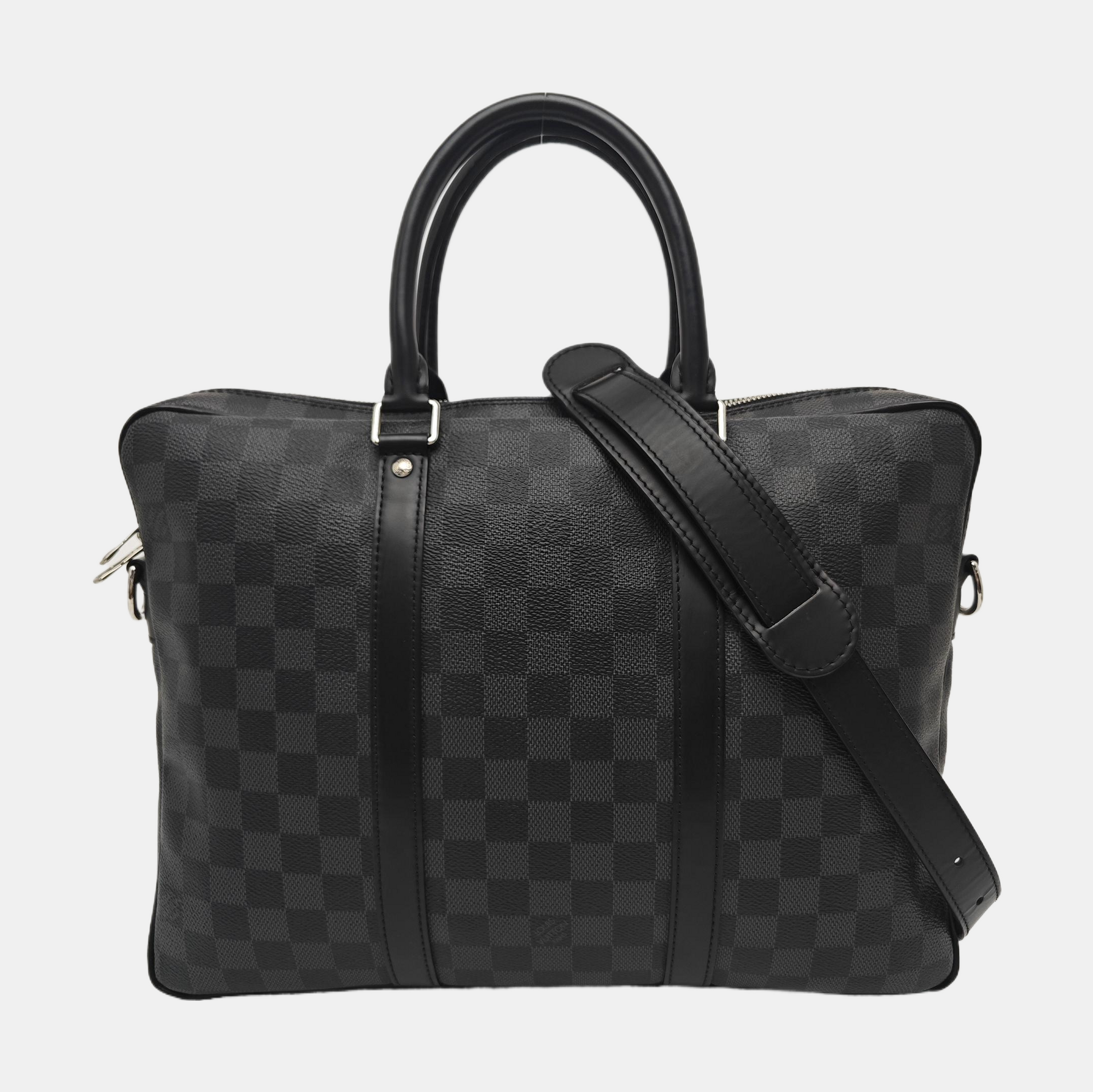PORTE-DOCUMENTS PM Damier Graphite Coated Canvas Gray