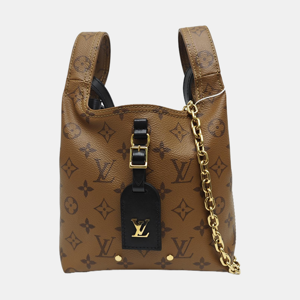 ATLANTIS BB Monogram Coated Canvas Brown