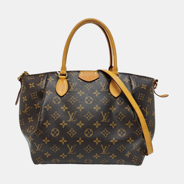 TURENNE MM Monogram Coated Canvas Brown
