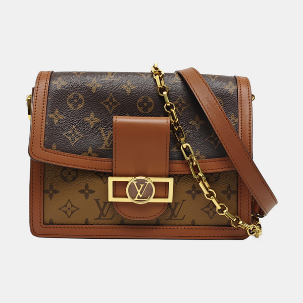 DAUPHINE MM Monogram Coated Canvas Brown