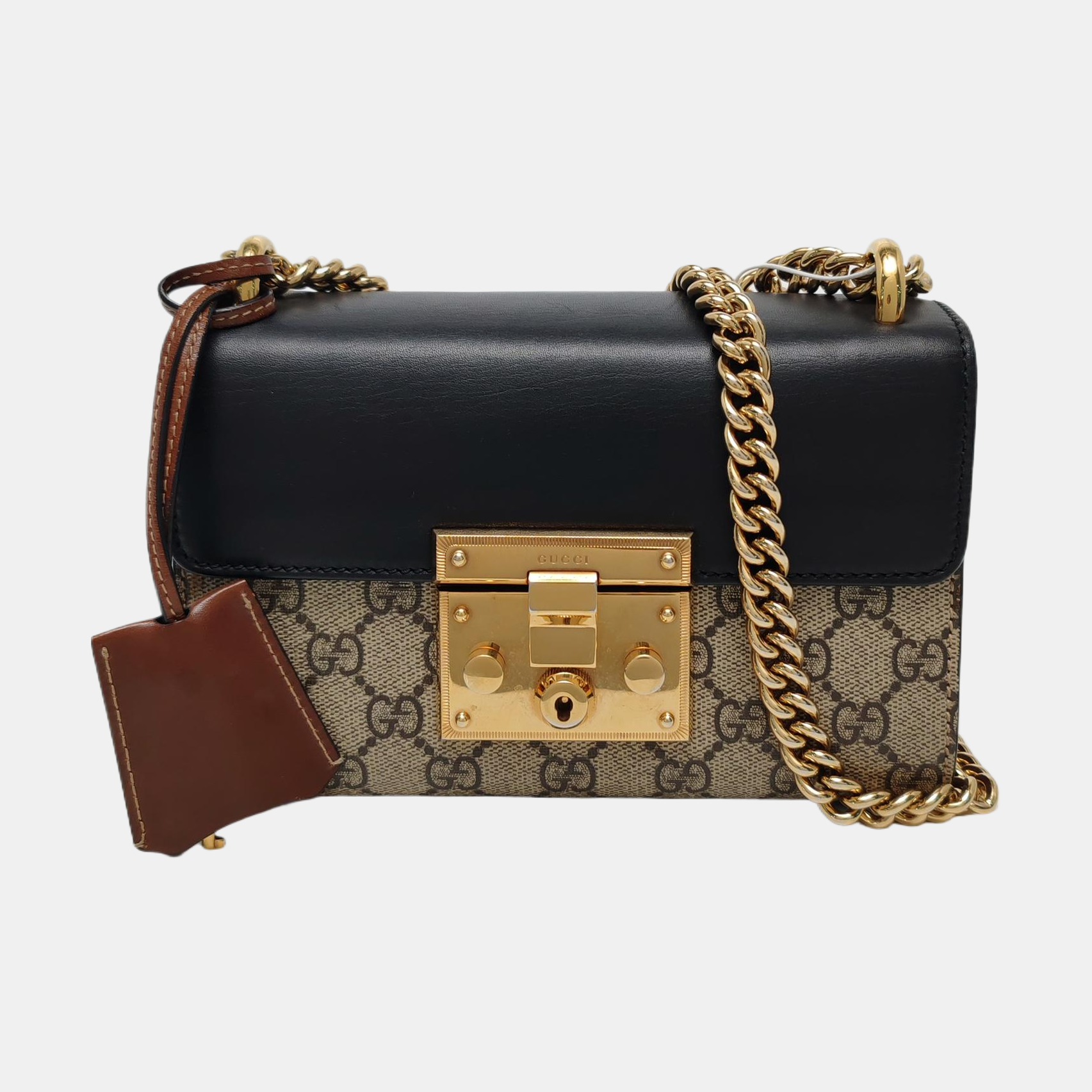 Authenticated pre-owned  Padlock Small Monogram Coated Canvas Multicolor - Crossbody Bag at Looply