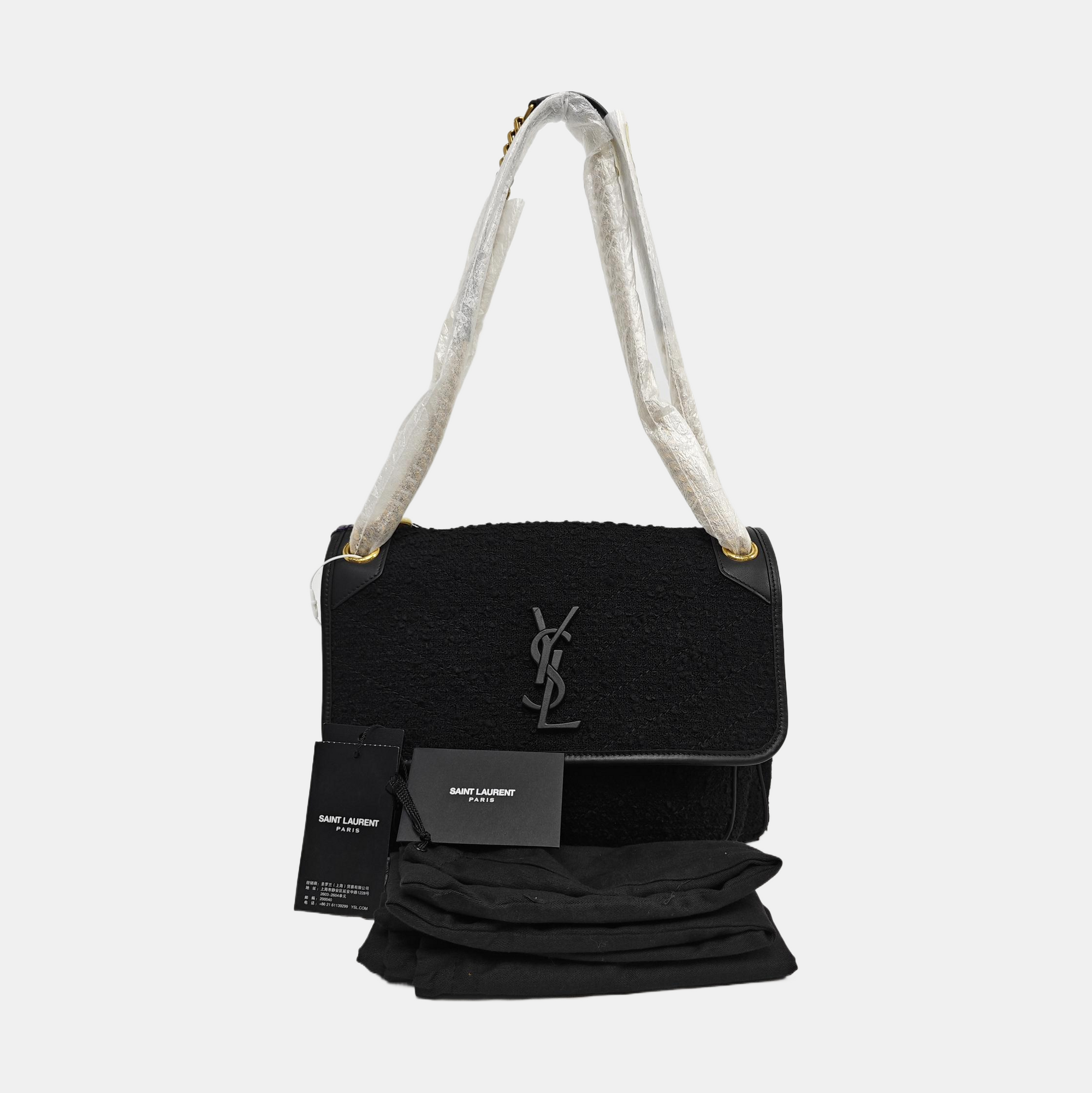 NIKI Medium Fabric Black