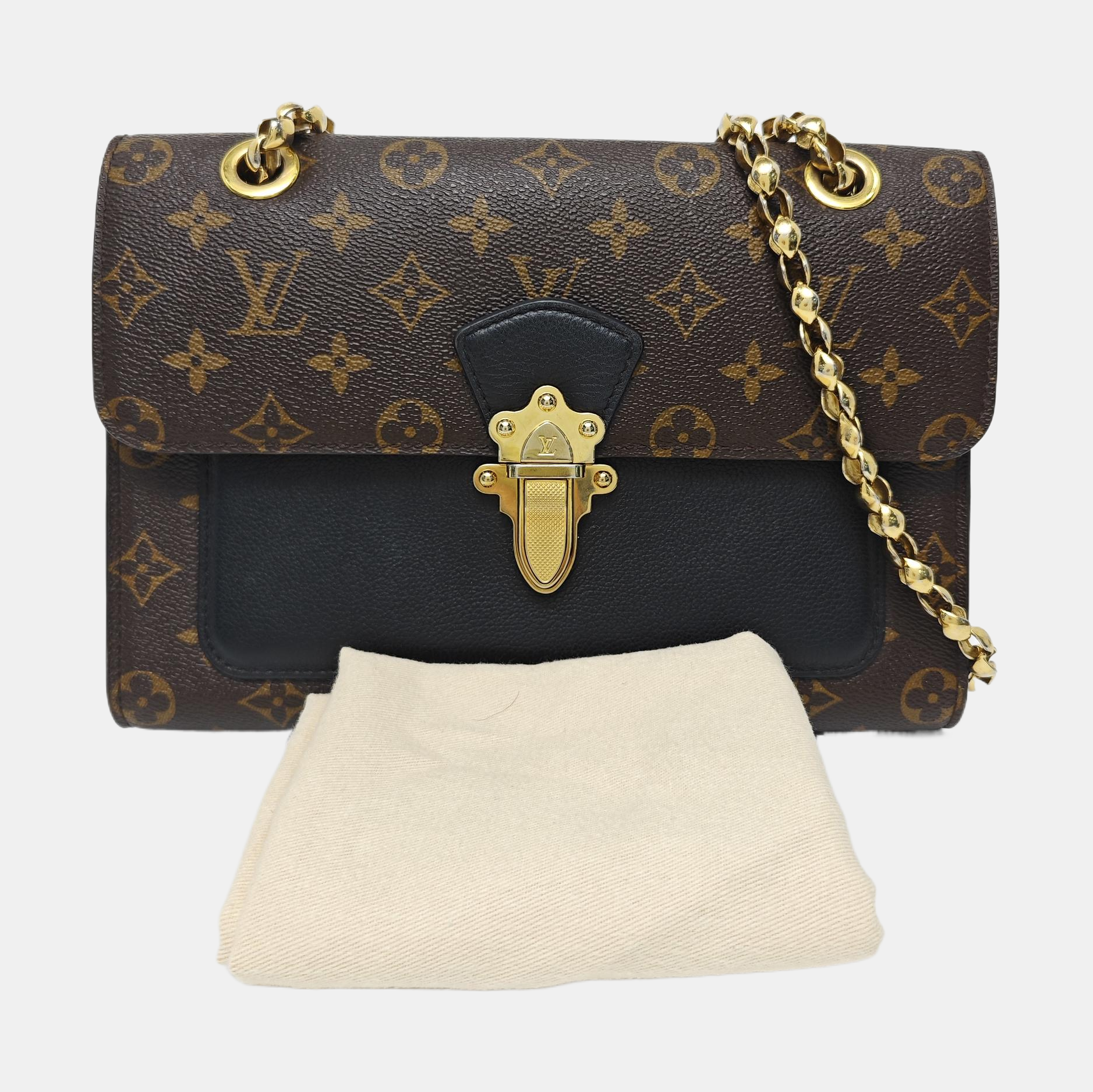 VICTOIRE Monogram Coated Canvas Brown