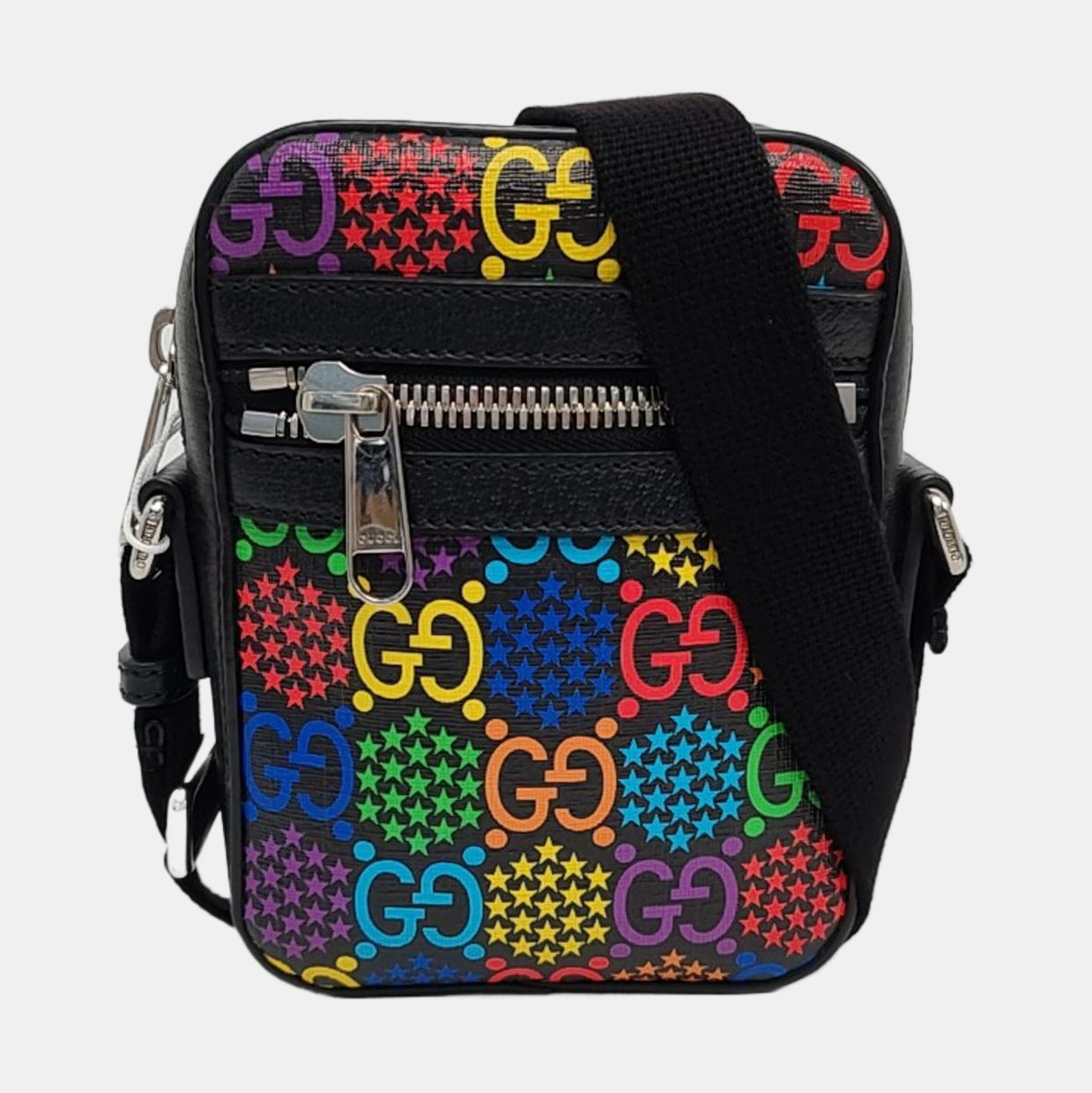 Psychedelic Monogram Coated Canvas Black