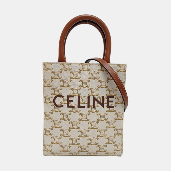 CABAS CELINE Mini Coated Canvas White