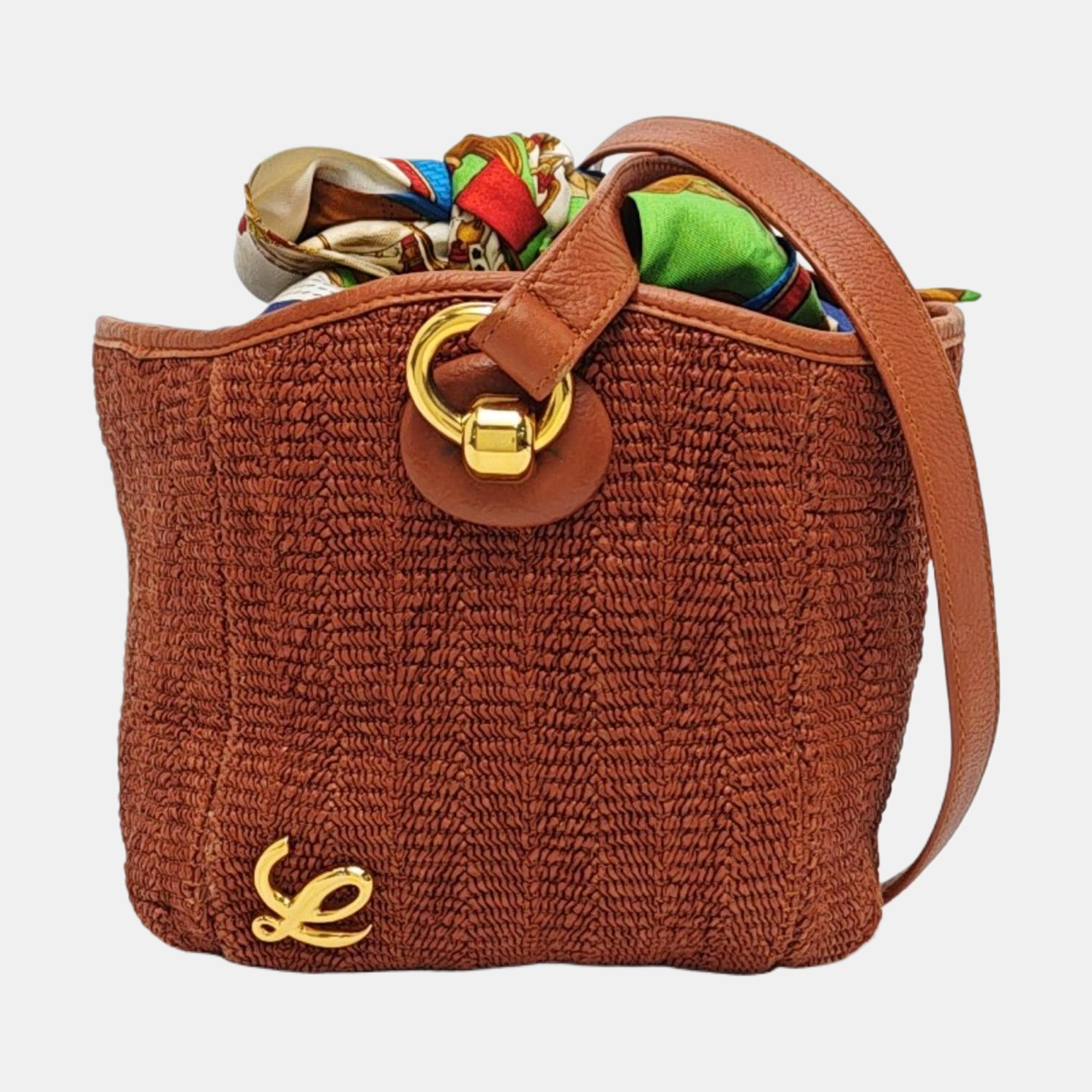 Special Material Shoulder Bag Brown