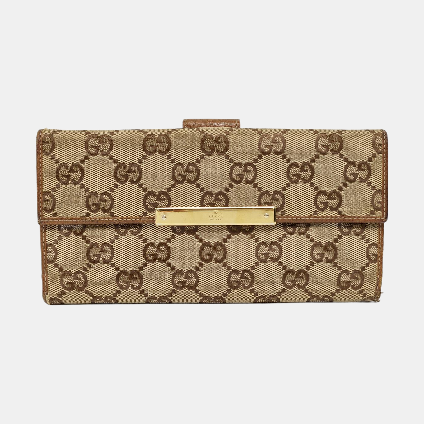 Monogram Canvas Wallet Beige