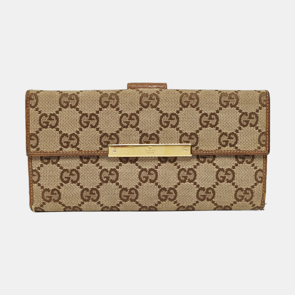 Monogram Canvas Wallet Beige