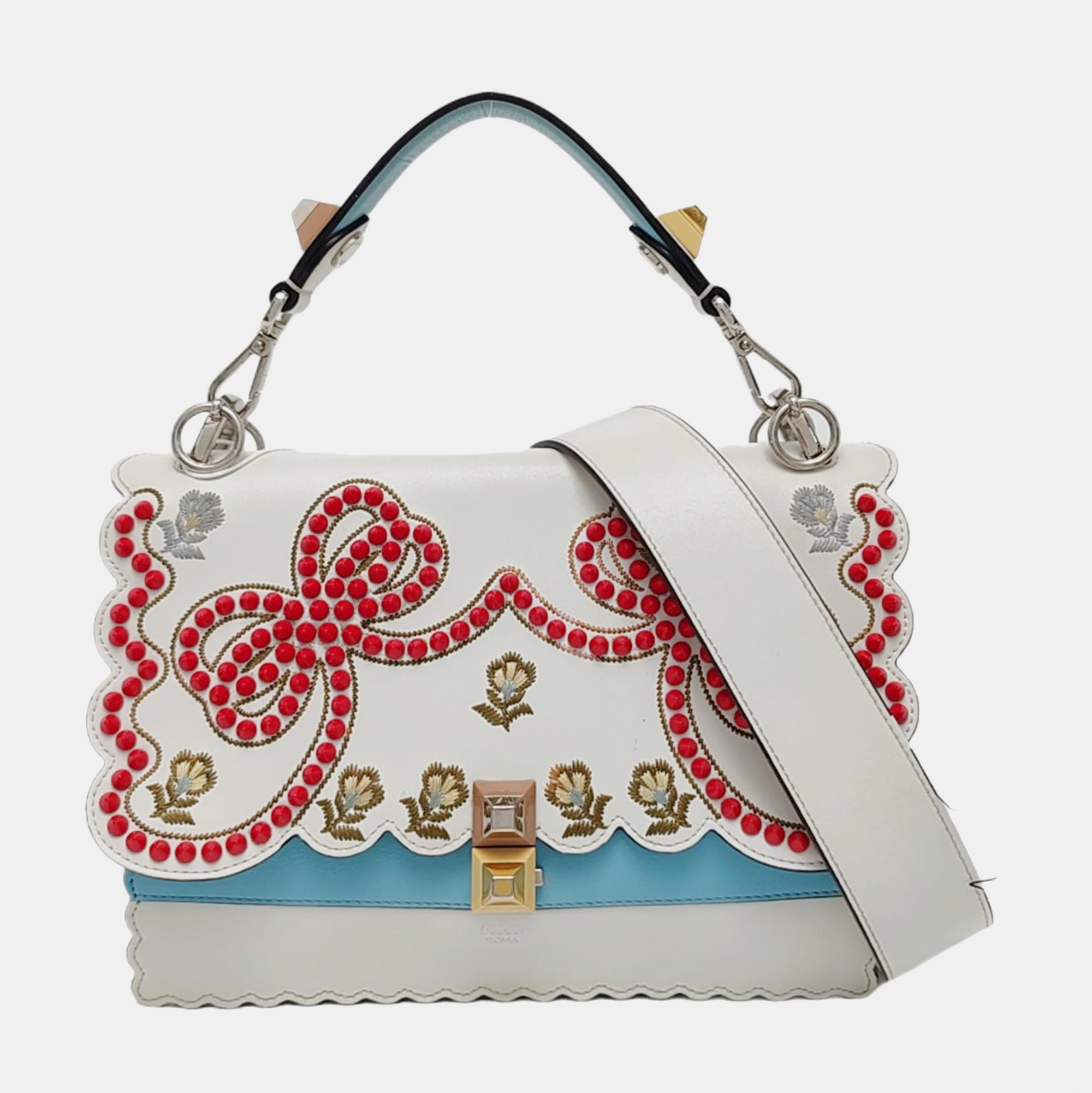 Kan I Medium Calfskin White
