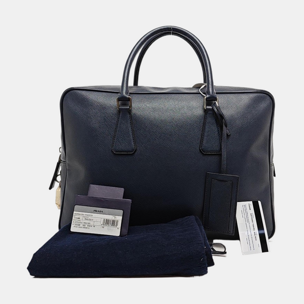 Vitello Saffiano Calfskin Blue