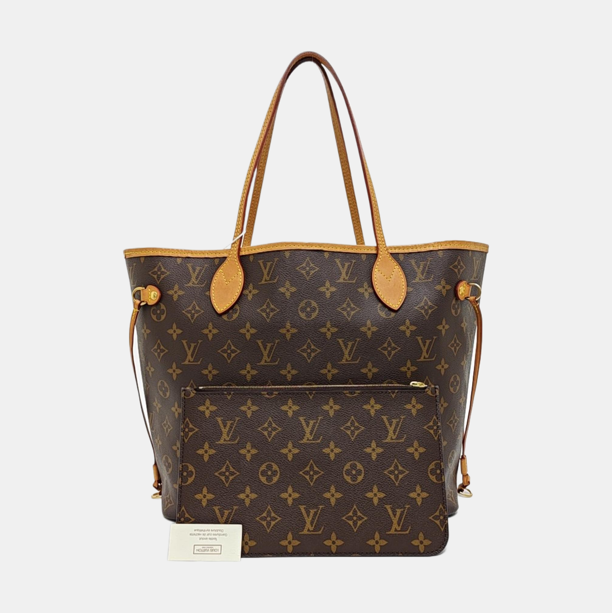 NEVERFULL MM Monogram Coated Canvas Brown