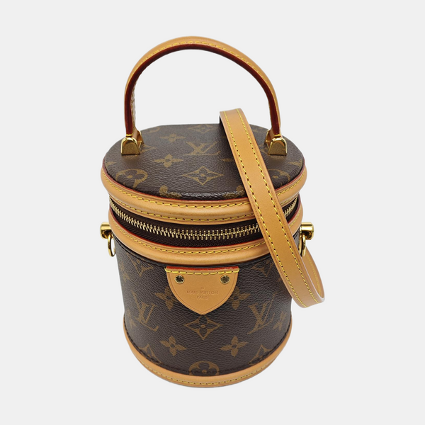 CANNES Super Mini Monogram Coated Canvas Brown