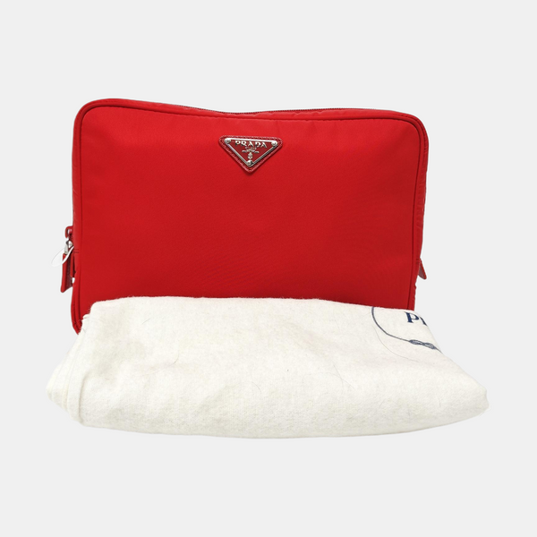 Nylon Clutch Red