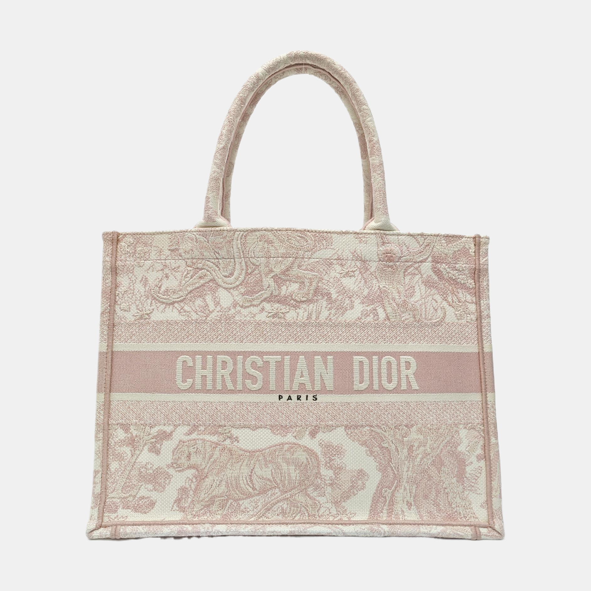 Book Tote Medium Canvas Pink