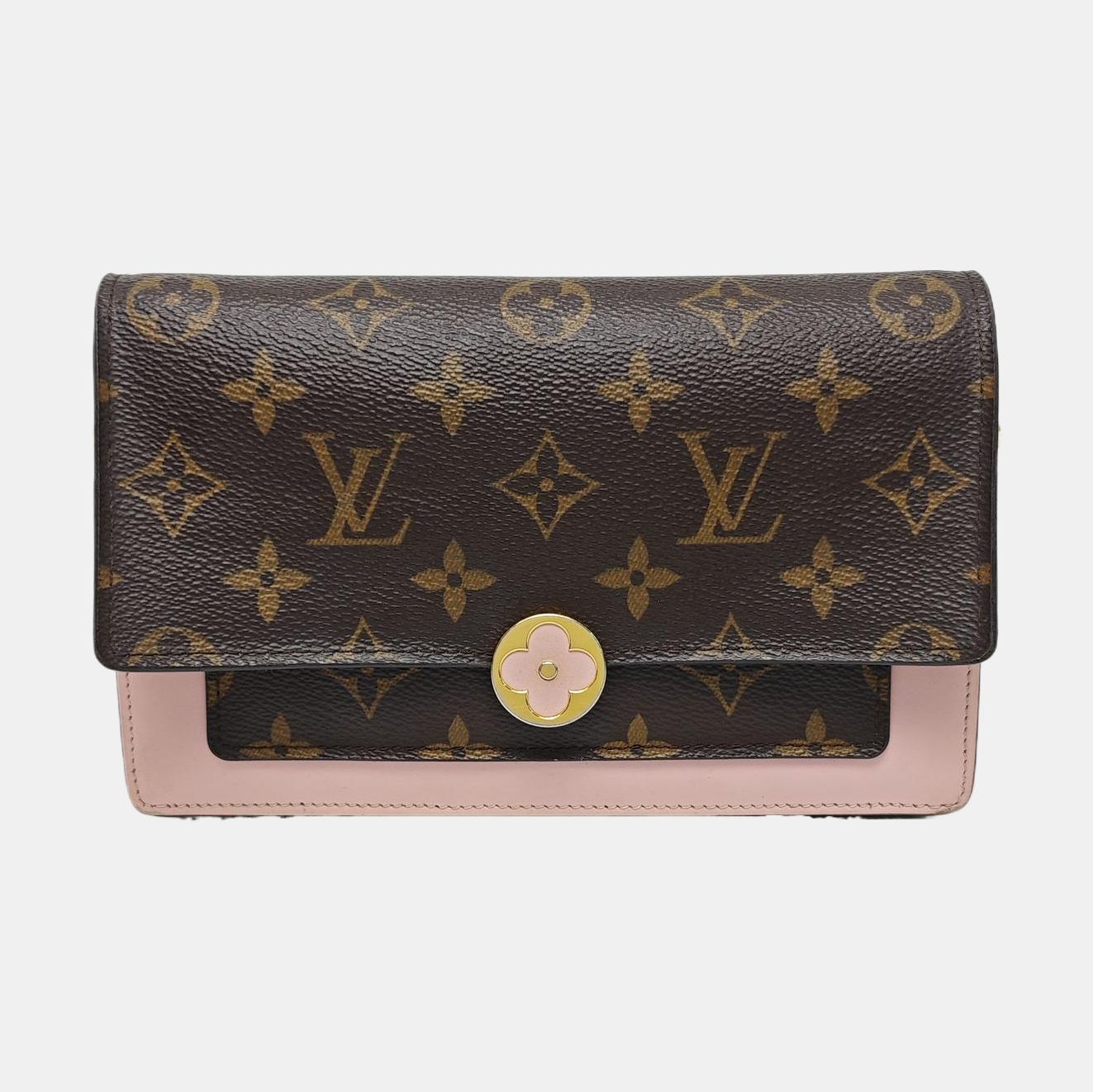 FLORE Monogram Coated Canvas Brown