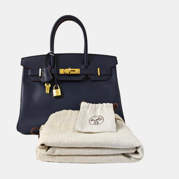 Birkin 30 Epsom Blue