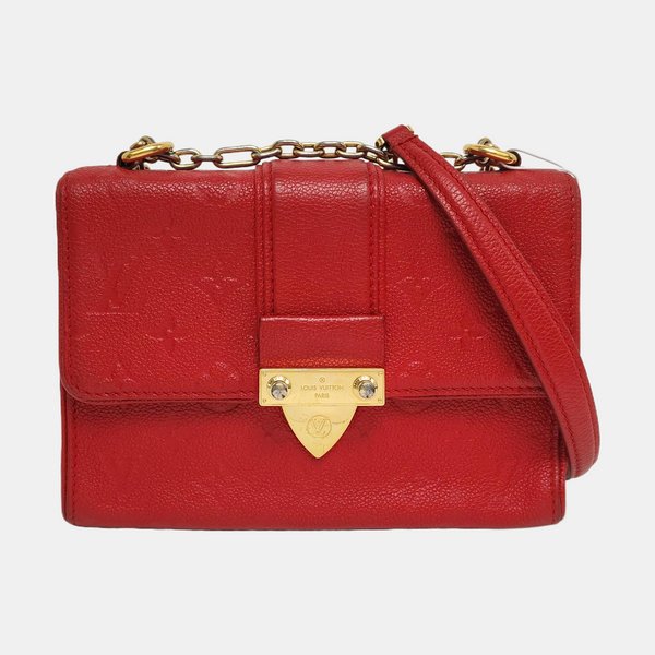 SAINT SULPICE PM Monogram Calfskin Red