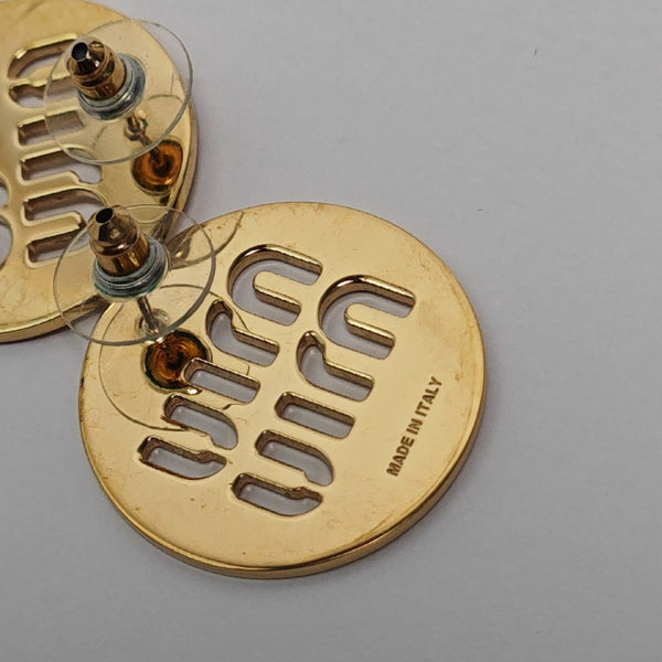 Metal Gold Stud Earrings