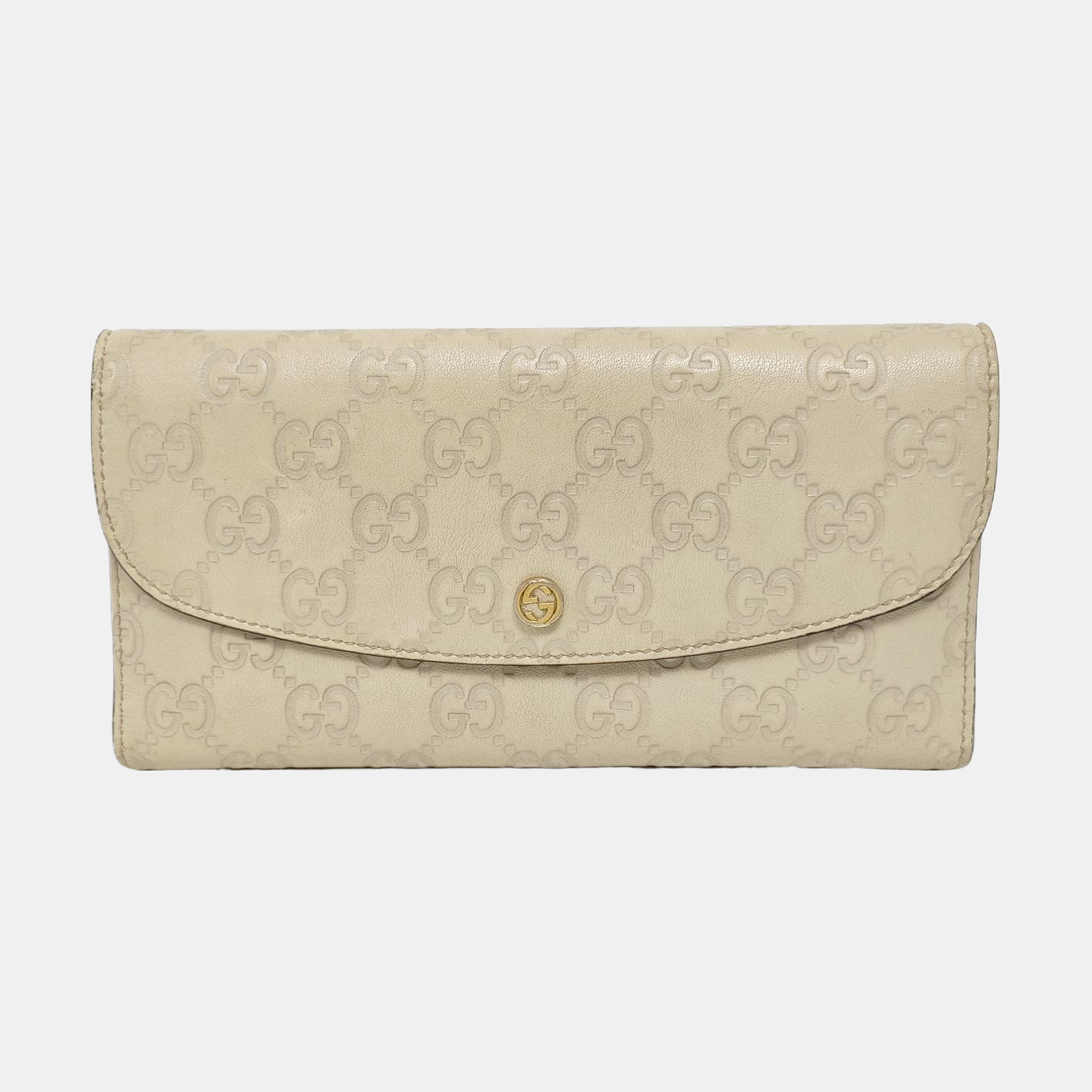 Monogram Calfskin Wallet Beige