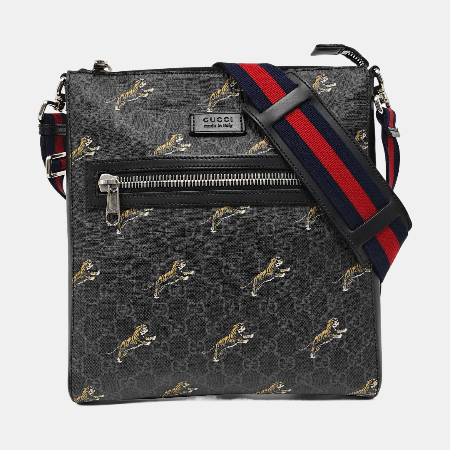 GG Supreme Monogram Coated Canvas Black