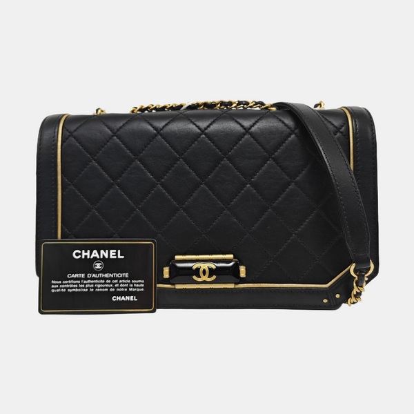 Quilted Lambskin Black