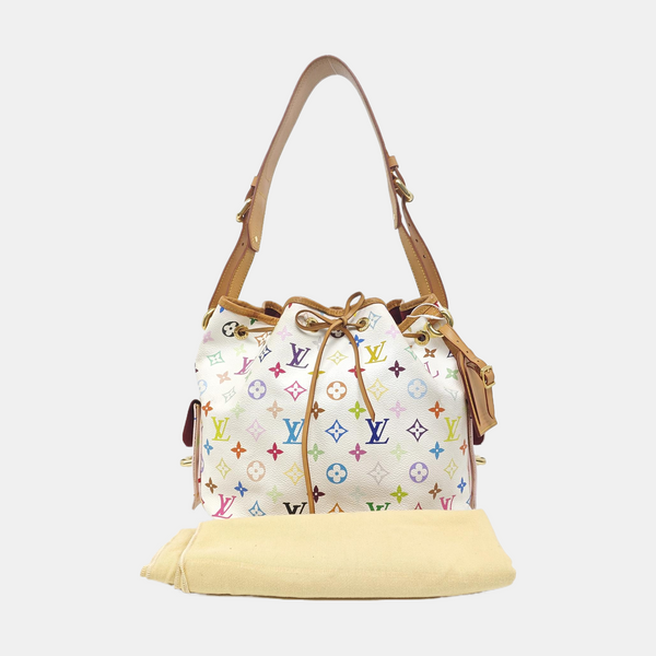 NÉONOÉ MM Monogram Coated Canvas White