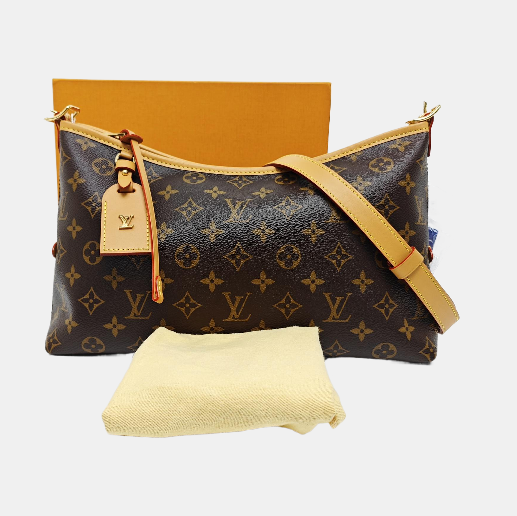 CARRYALL MM Monogram Coated Canvas Brown