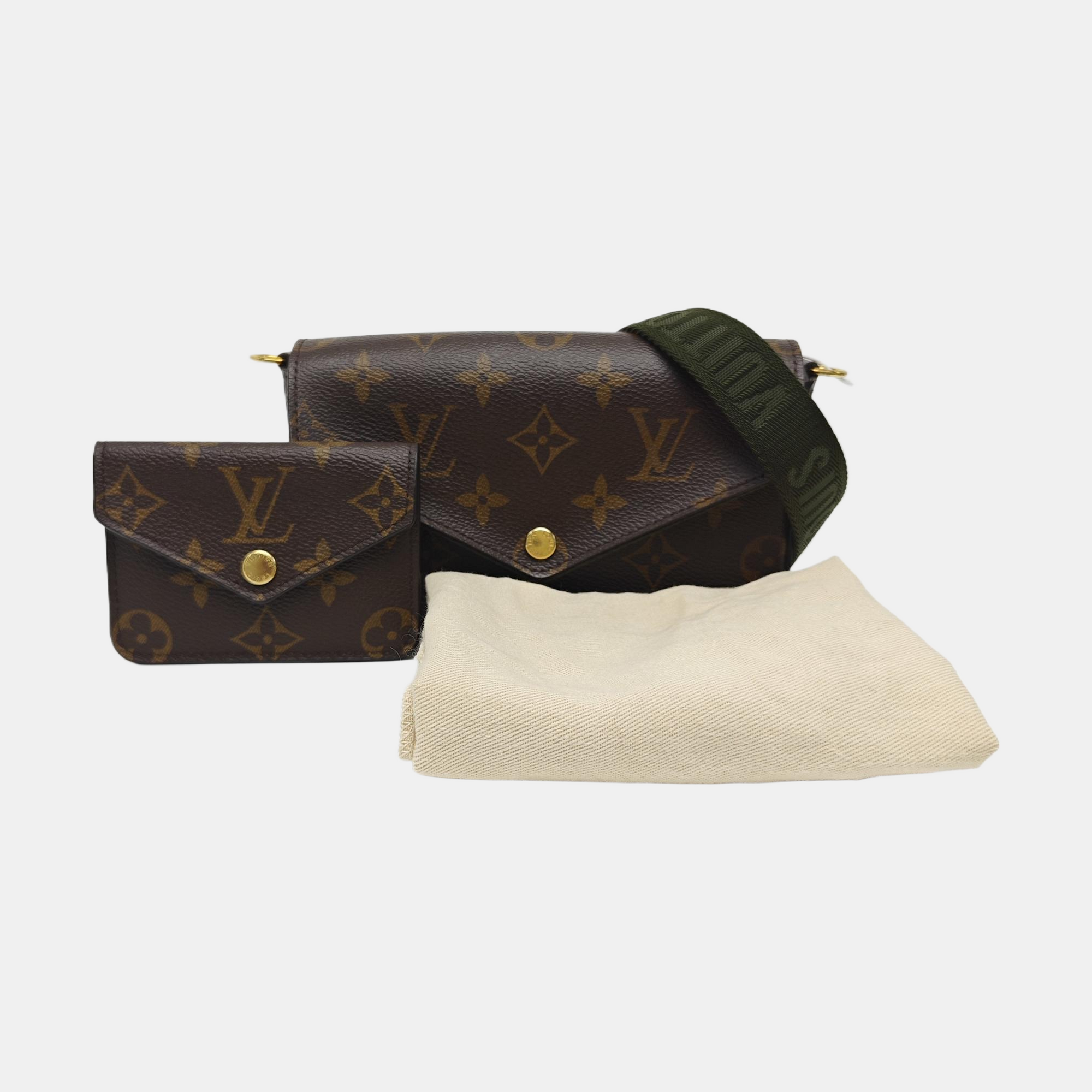 FÉLICIE Monogram Coated Canvas Brown