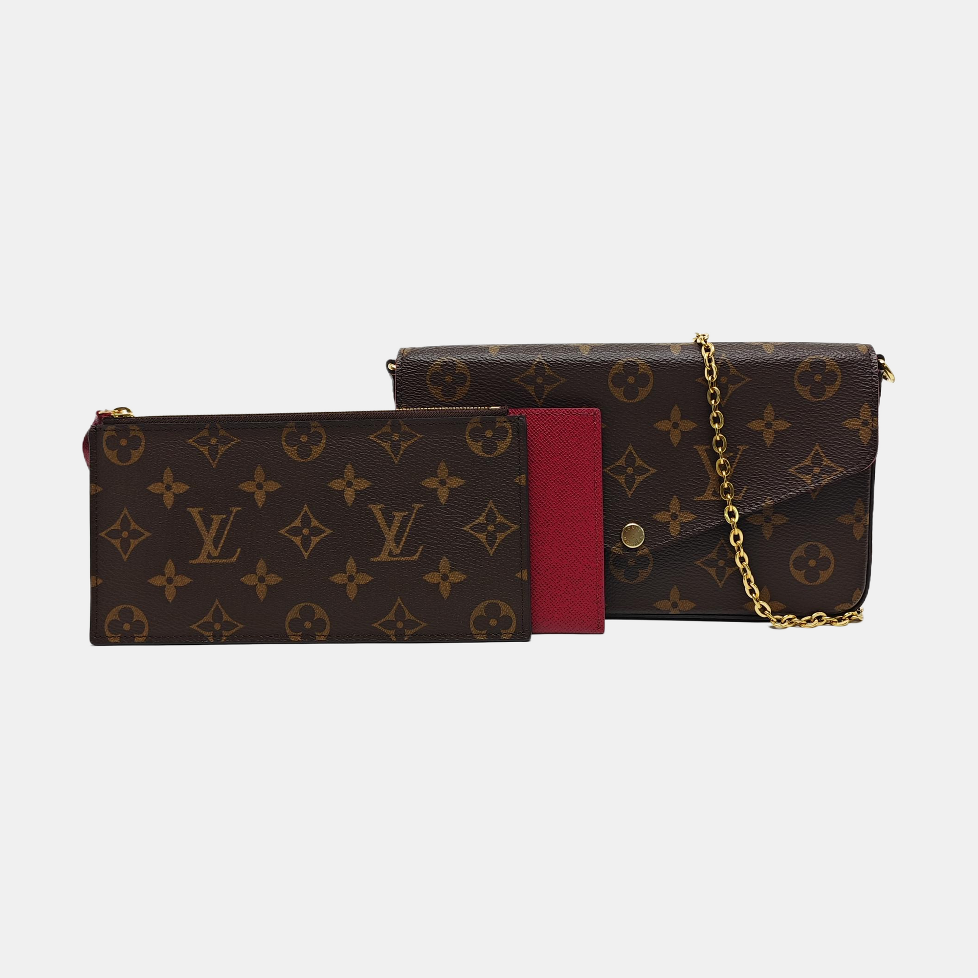 FÉLICIE Monogram Coated Canvas Brown