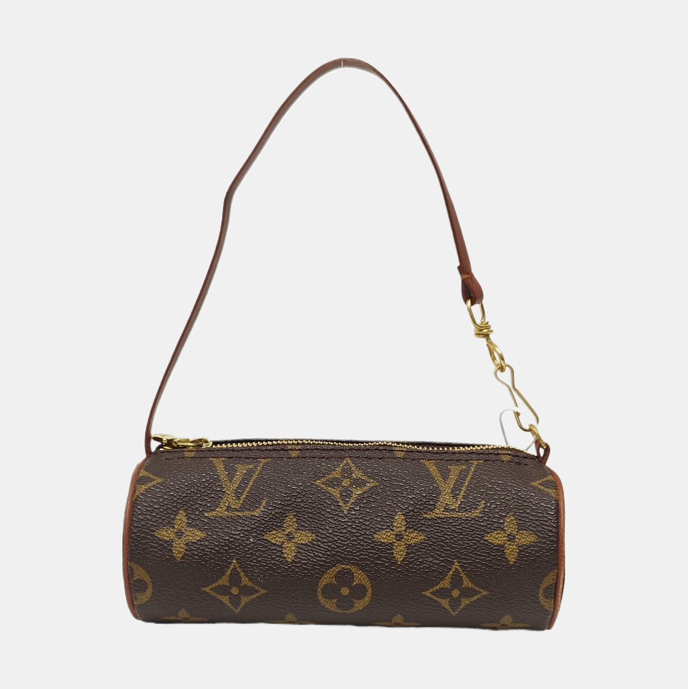 PAPILLON Mini Monogram Coated Canvas Brown