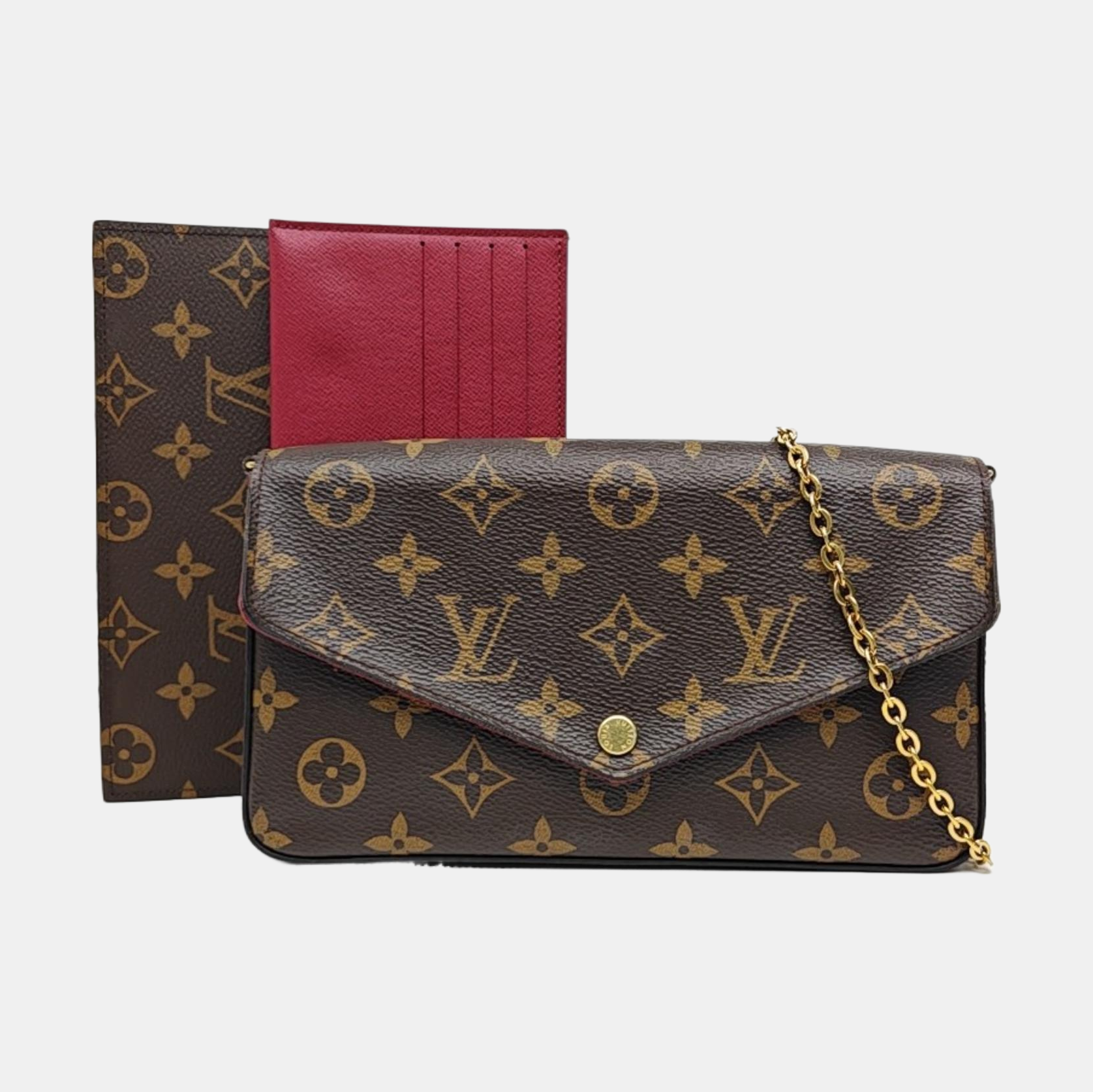 FÉLICIE Monogram Coated Canvas Brown