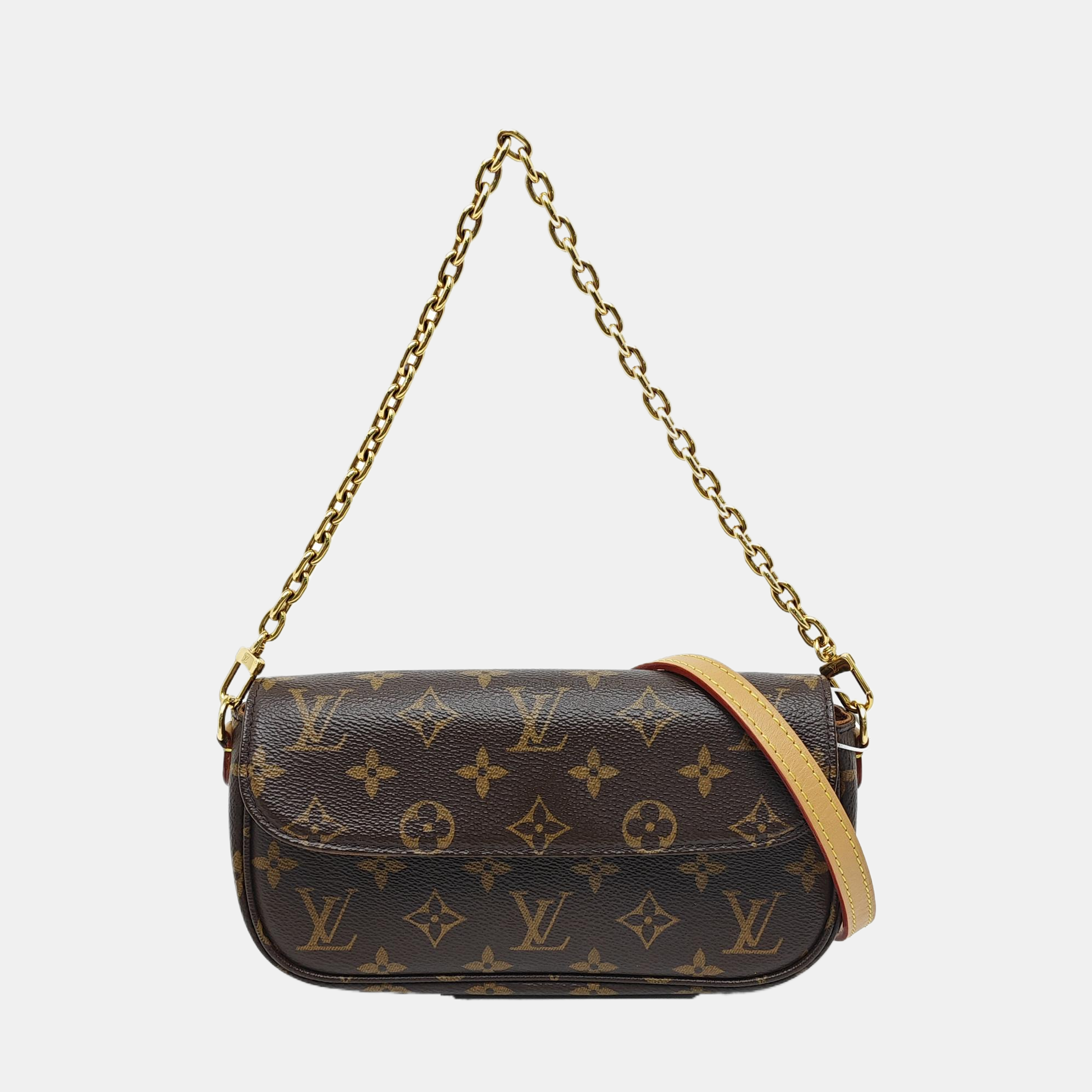 IVY Monogram Coated Canvas Brown